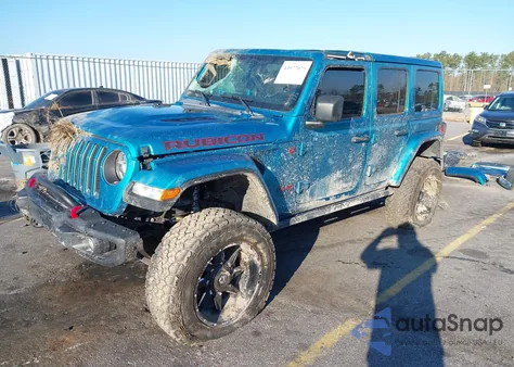 2020 Jeep Wrangler Unlimited Rubicon 4X4 z USA, uszkodzony, nr VIN 1C4HJXFN0LW134956